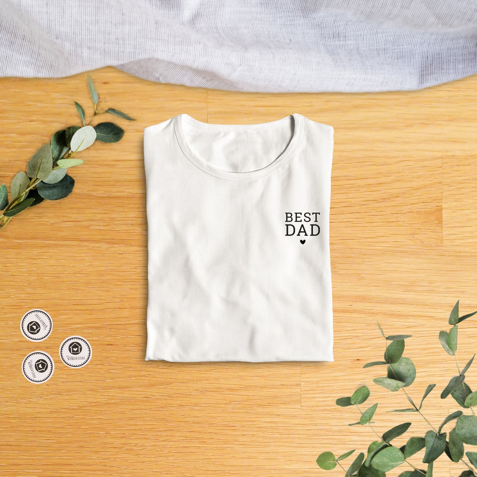 T Shirt | BioBaumwolle | Best Dad, Papa, Vatertag, Ehemann