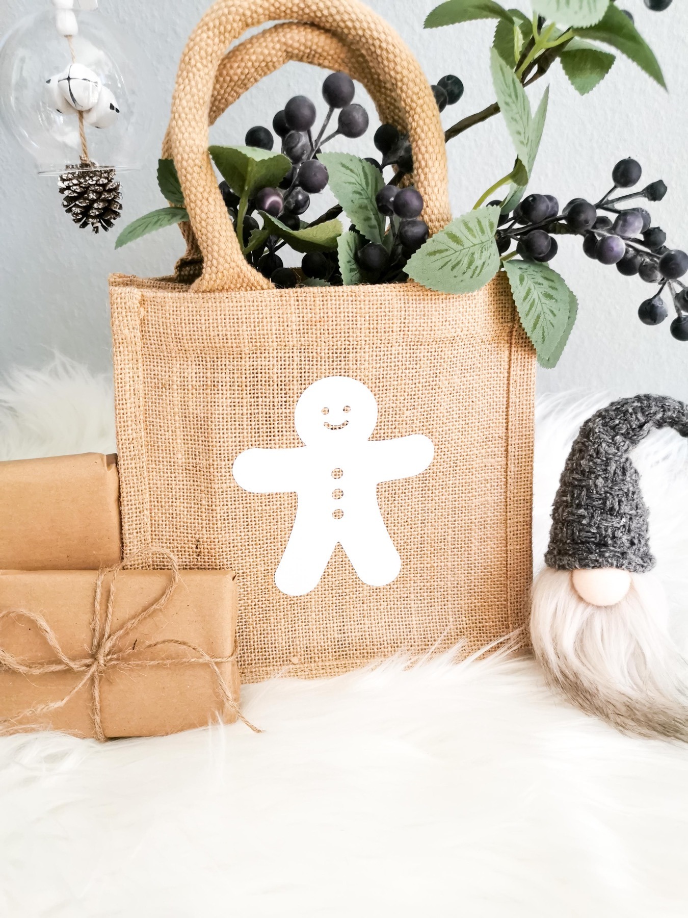 Personalisierte Geschenktasche für Weihnachten | Kindertasche mit weihnachtlichem Motiv 4