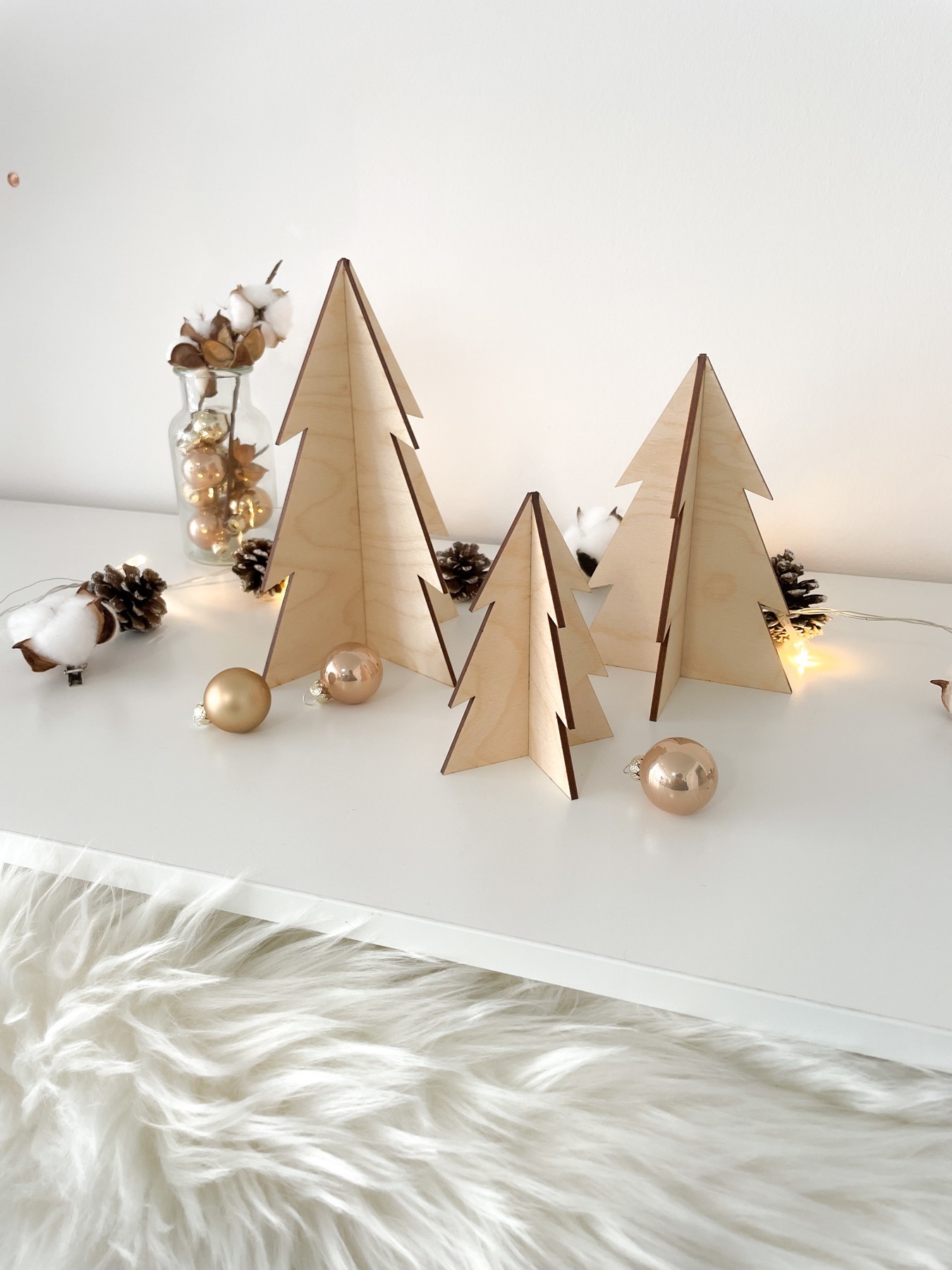 Deko Weihnachten aus Holz oder Acryl originelle Weihnachtsbäume 4