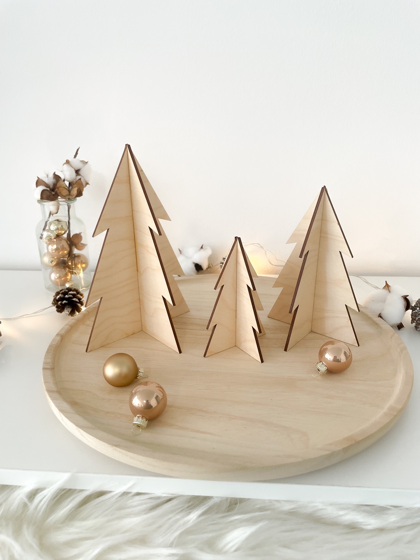 Deko Weihnachten aus Holz oder Acryl originelle Weihnachtsbäume 2