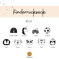 Kinderrucksack personalisiert, individuelles Geschenk Kindergartenzeit, Tasche Kindergarten 8
