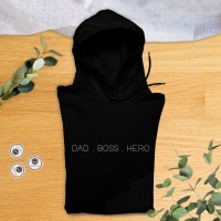 Hoodie | personalisiert | Kapuzenpullover, Sweatshirt, Spruch, Dad, Boss, Hero 2