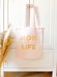 Jutebeutel personalisiert zum Muttertag, Stoffbeutel Muttertagsgeschenk, individuelle Geschenkidee,