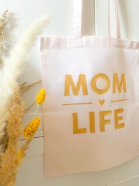 Jutebeutel personalisiert zum Muttertag, Stoffbeutel Muttertagsgeschenk, individuelle Geschenkidee,