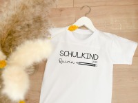 Personalisiertes Schulkind T-Shirt | Einschulung Kinder Shirt | Schulkind mit Namen