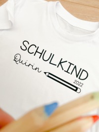 Personalisiertes Schulkind T-Shirt | Einschulung Kinder Shirt | Schulkind mit Namen 3