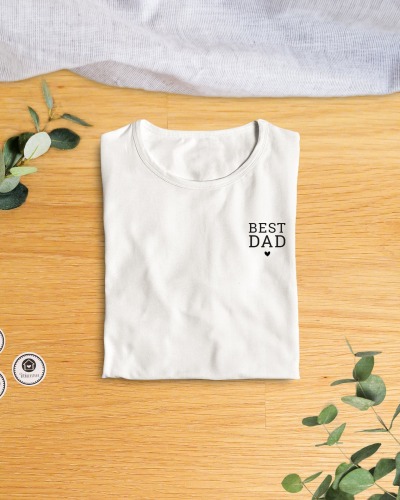 T Shirt | BioBaumwolle | Best Dad Papa Vatertag Ehemann - Kleider machen Leute