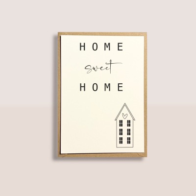Glückwunschkarte zum Einzug | Miniposter - Home sweet Home