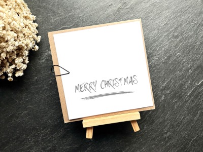 Weihnachtskarte schöne Weihnachten quadratische Karte mit Briefumschlag - Karte zu Weihnachten