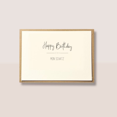 Karte | Geburtstag | Geburtstagskarte - Happy Birthday mein Schatz