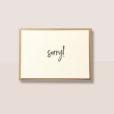 Karte | Entschuldigung | Entschuldigungskarte - sorry