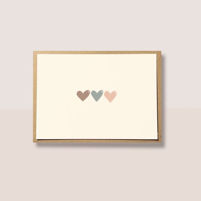 Hochzeitskarte Postkarte mit Herz - Karte zur Hochzeit Verlobung oder Jahrestag Freude und liebe sch