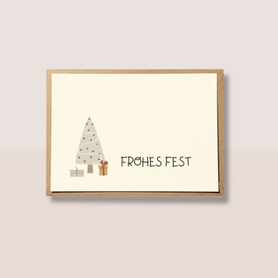 Weihnachtskarte weihnachtliche Karte - Frohes Fest