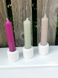 Mini-Kerzenständer mit Rillen für Stabkerzen 2