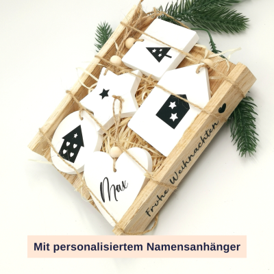 Personalisierte Geschenkanhänger I Adventskalender Idee I Baumschmuck I Wichtelgeschenk