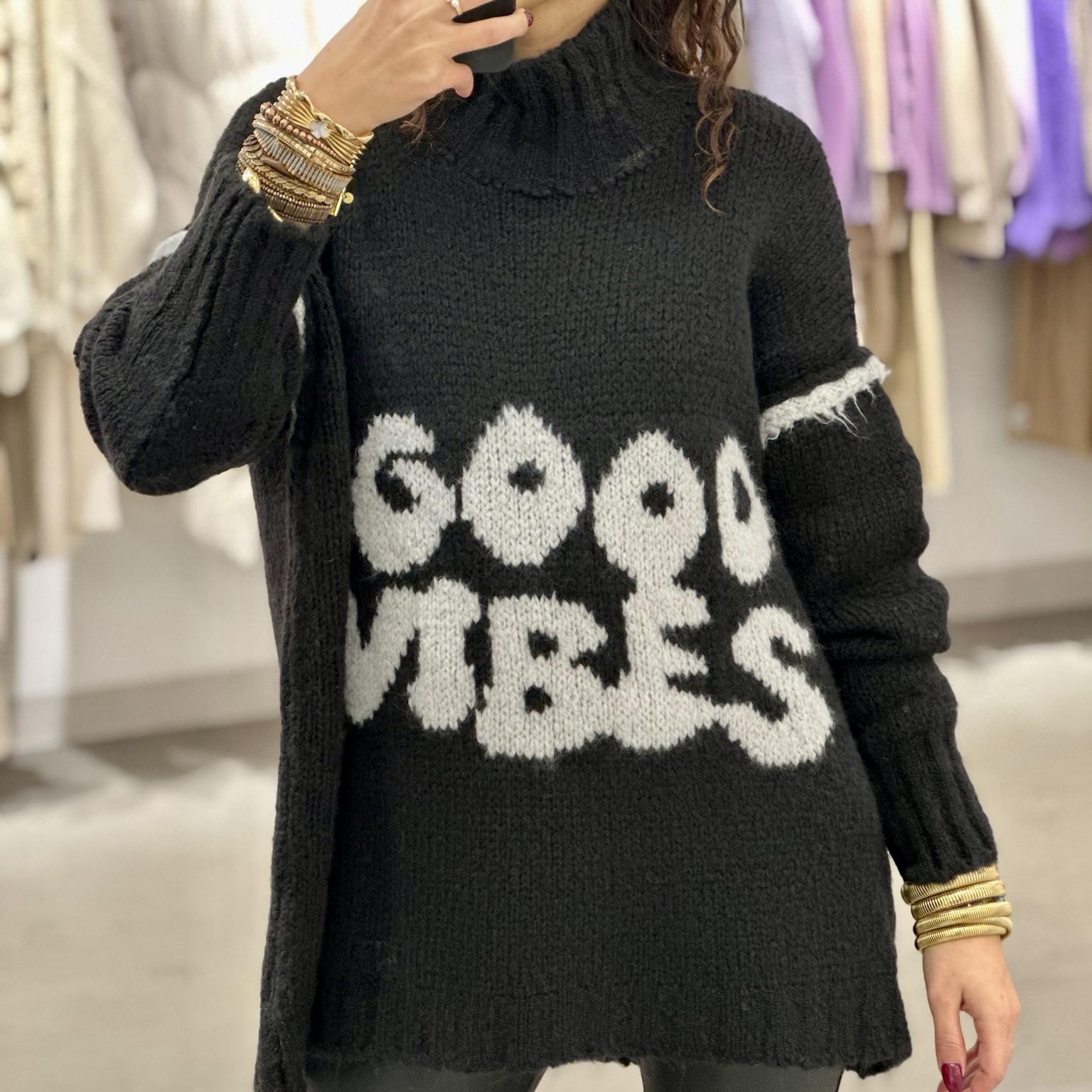 Ava Oversize Pullover good vipes 2