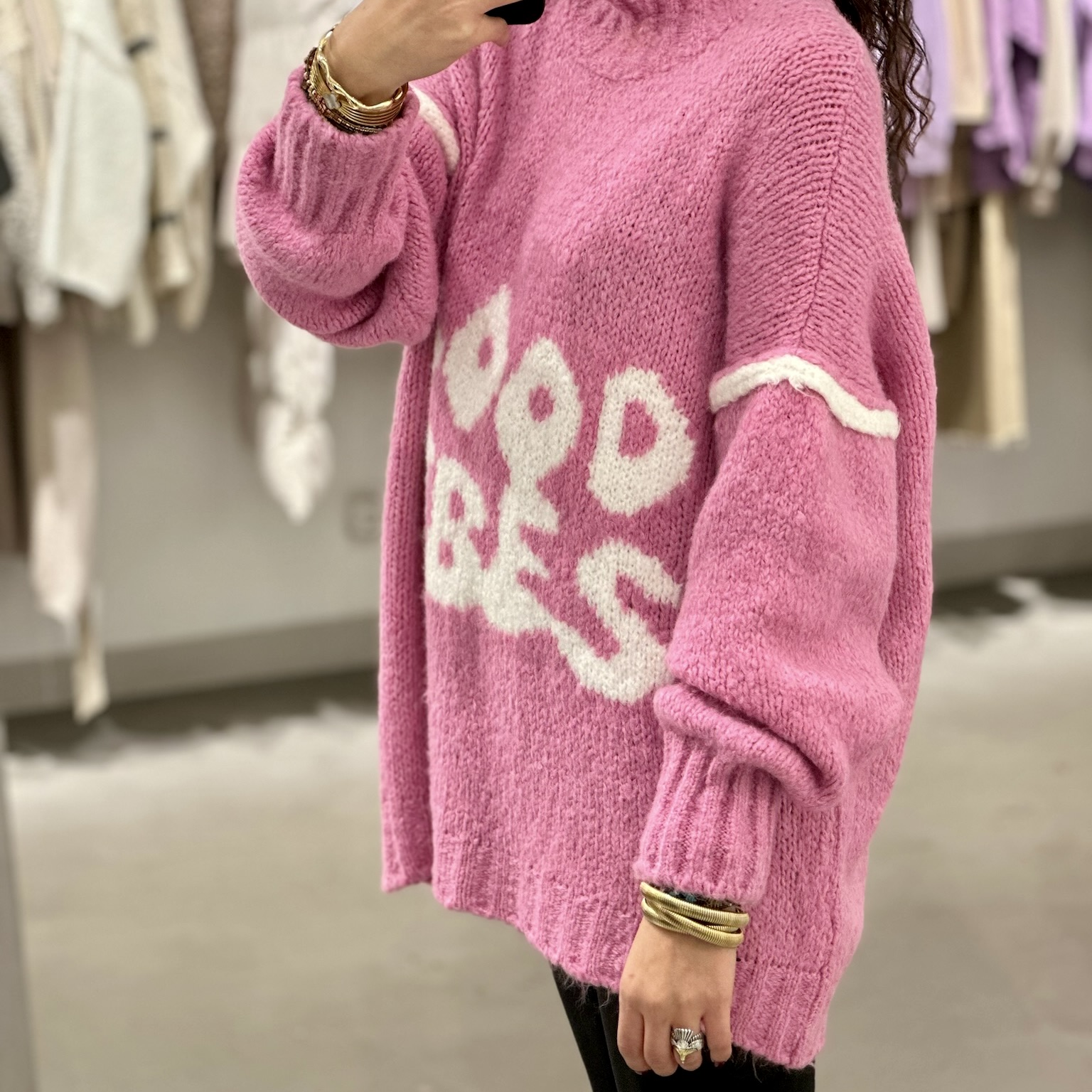 Ava Oversize Pullover good vipes 3