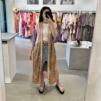 Ava Seiden-Kimono Patchwork 1233 - Einzelstück