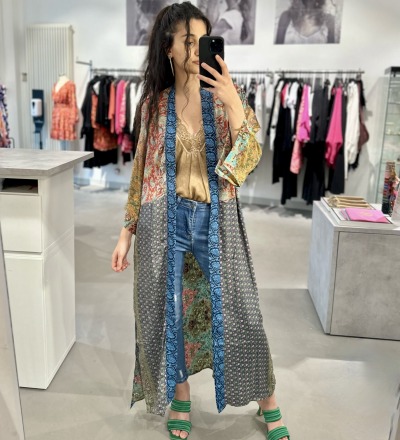 Ava Seiden-Kimono Patchwork 1020 - Einzelstück