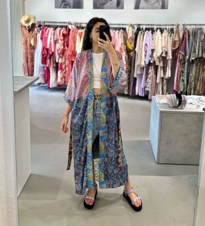 Ava Seiden-Kimono Patchwork 1251 - Einzelstück