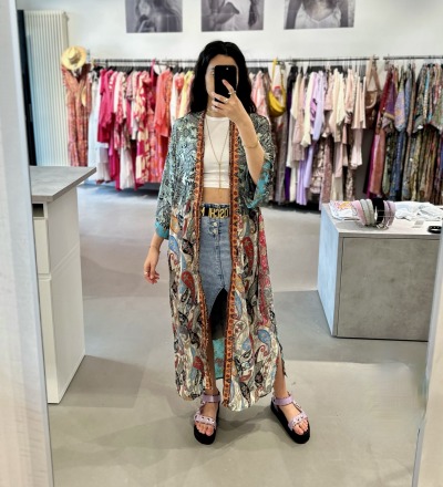 Ava Seiden-Kimono Patchwork 1249 - Einzelstück