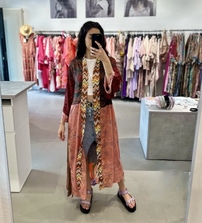 Ava Seiden-Kimono Patchwork 1204 - Einzelstück