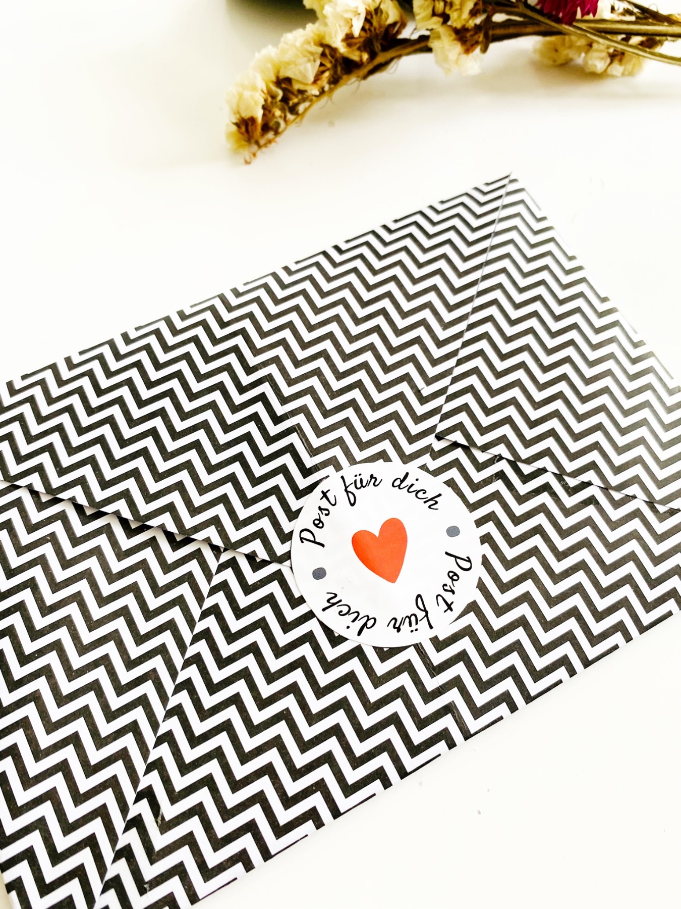 Aufkleber Post für dich - Stickerbogen mit 24 Aufklebern ideal für Geschenkverpackungen Karten und