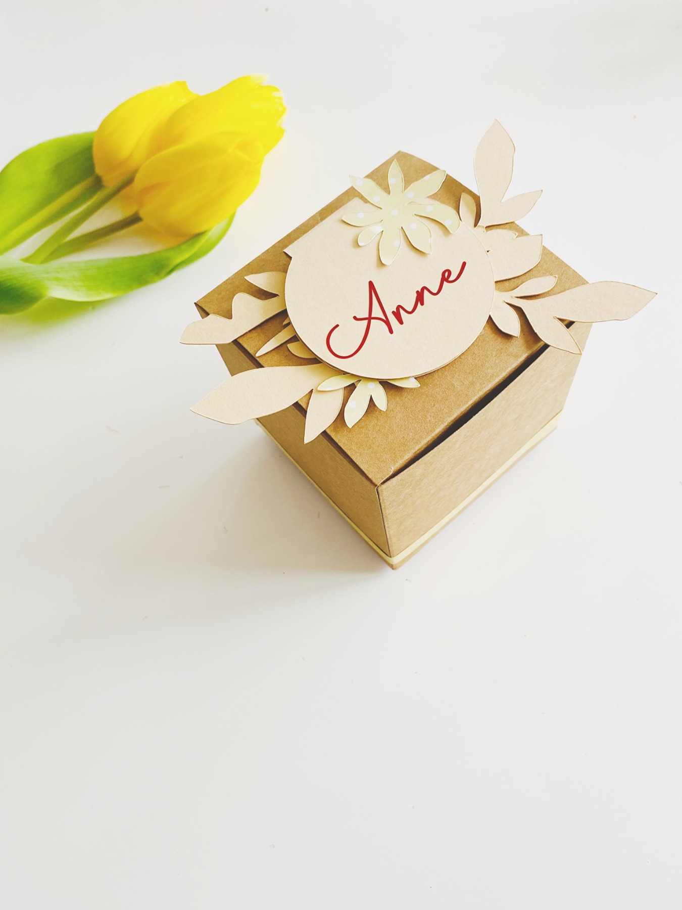 Personalisierte Geschenkschachtel Würfelbox ideal als Schmuckverpackung oder Geschenkbox für eine