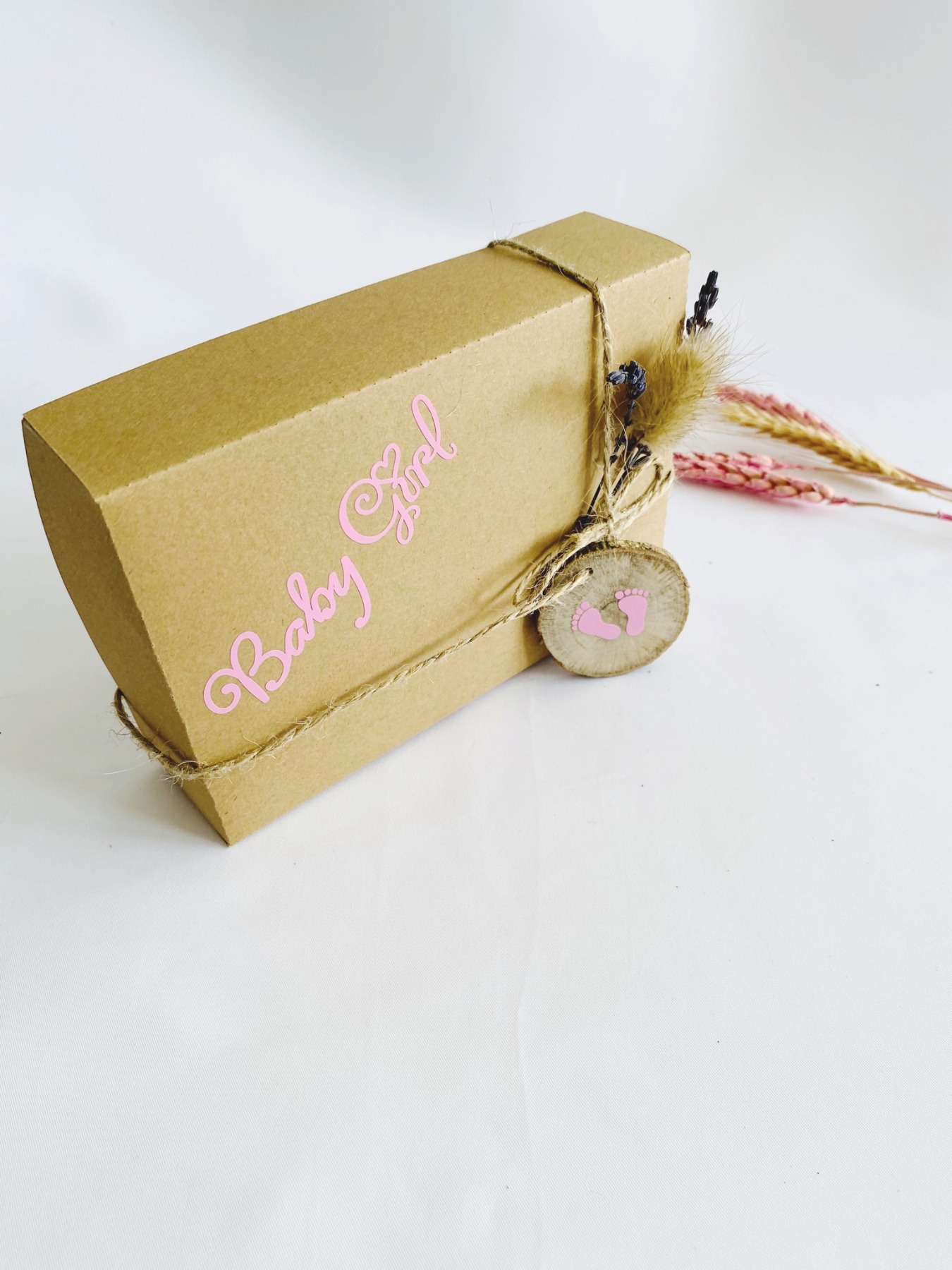 Geschenkbox zur Geburt Baby Mädchen, ideal als Verpackung für Geldgeschenk zur Geburt 2