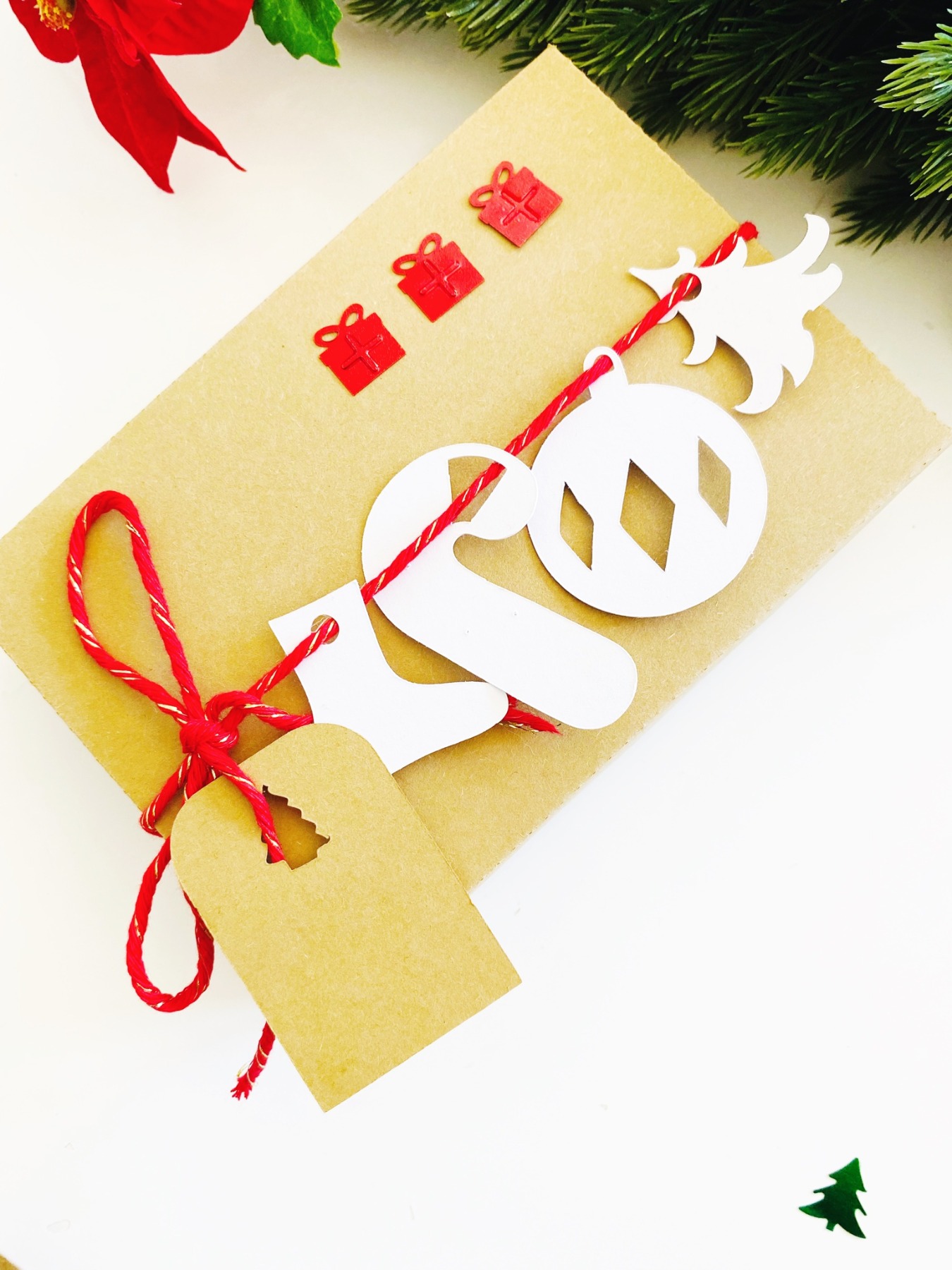 Bastelset für Weihnachten DIY Kit Weihnachtskarten basteln Weihnachtsgeschenke verpacken Ideen 10