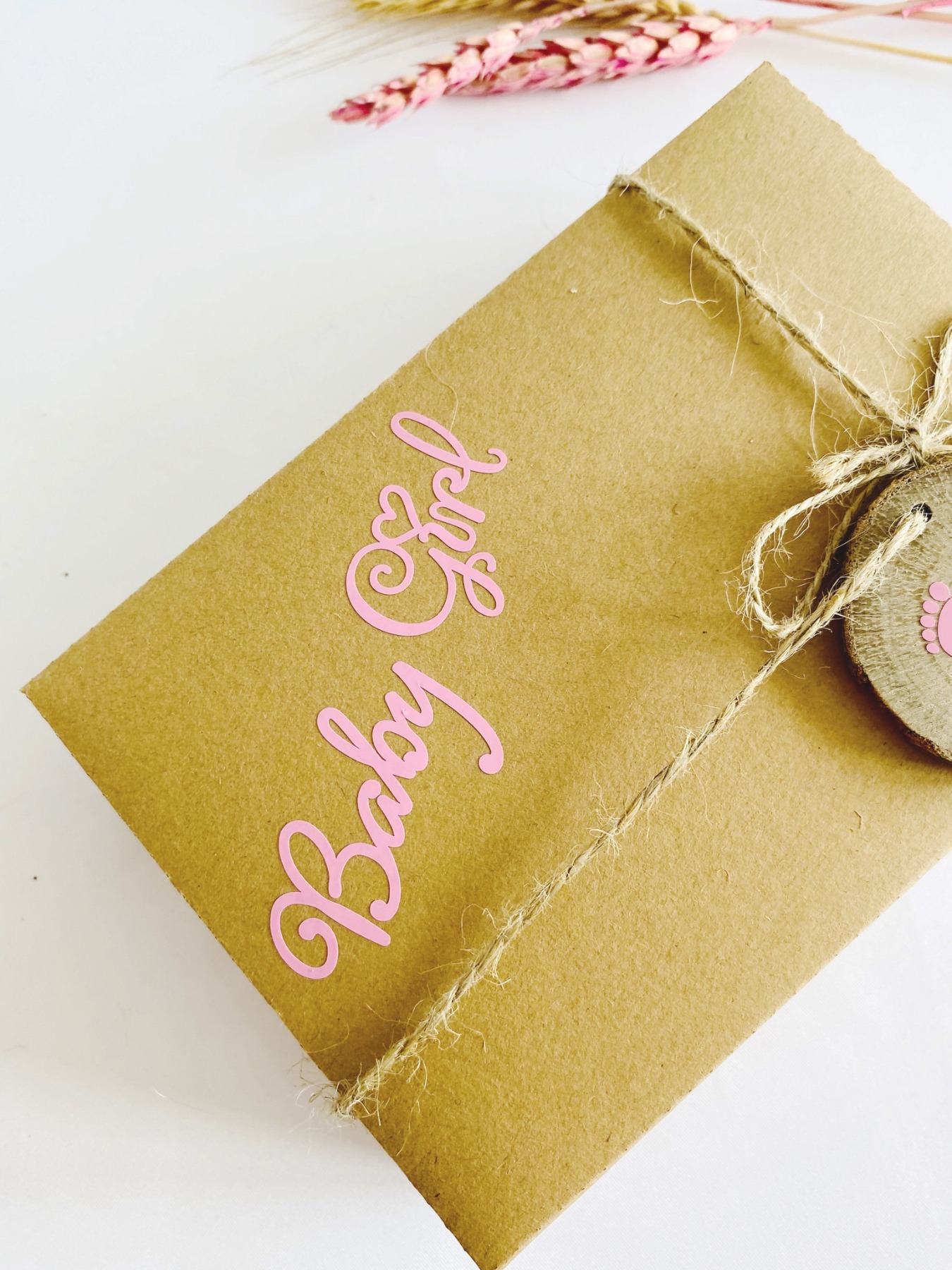 Geschenkbox zur Geburt Baby Mädchen, ideal als Verpackung für Geldgeschenk zur Geburt 6