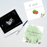 Meilensteinkarten Schwangerschaft, Geschenkidee für Schwangere, Bald Mama Meilensteine 5