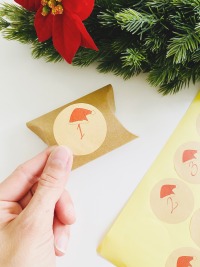 Zahlenaufkleber Adventskalender DIY zum selber gestalten, Sticker Weihnachtskalender
