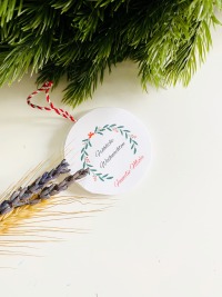 Personalisierter Weihnachtsanhänger Acryl mit dem Schriftzug Familie - ideal als Christbaumschmuck