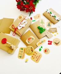 Bastelset für Weihnachten, DIY Kit Weihnachtskarten basteln, Weihnachtsgeschenke verpacken Ideen 7