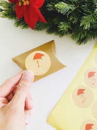 Zahlenaufkleber Adventskalender DIY zum selber gestalten, Sticker Weihnachtskalender 4