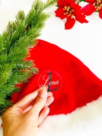 Personalisierter Acrylanhänger mit Namen und Anfangsbuchstaben - Weihnachtsbaumschmuck,