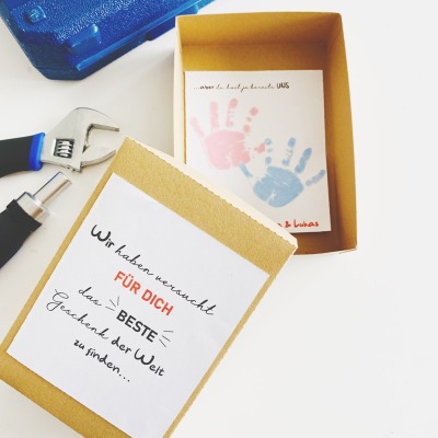 Personalisierte Geschenkbox für Papa zum Geburtstag oder Vatertag - Eine schöne Geschenkidee für