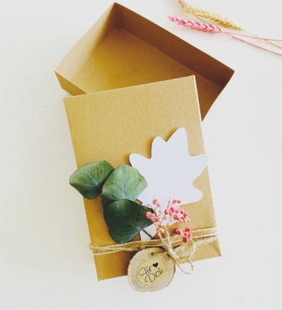 Geschenkbox mit Trockenblumen Für Dich zum Geburtstag - Geschenkbox zum Befüllen oder als Gutschei
