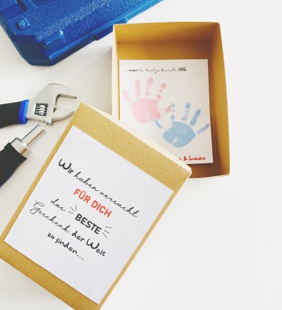 Personalisierte Geschenkbox für Papa zum Geburtstag oder Vatertag - Eine schöne Geschenkidee für