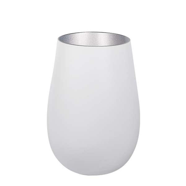 Personalisiertes Weinglas Tumbler lasergraviert für die Familie Weinglas Stemless Windlicht