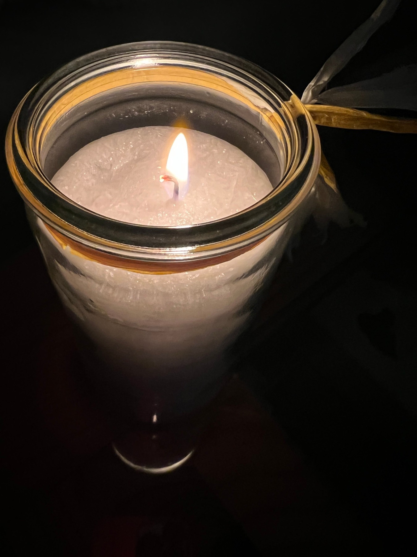 Taufkerze für Mädchen wunderschöne Kerze zur Taufe auch als Tischdeko geeignet Kerze im Glas 3