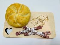 Holz Schneidebrett, Frühstücksbrettchen personalisiert, wunderschönes Brettchen für Kinder mit