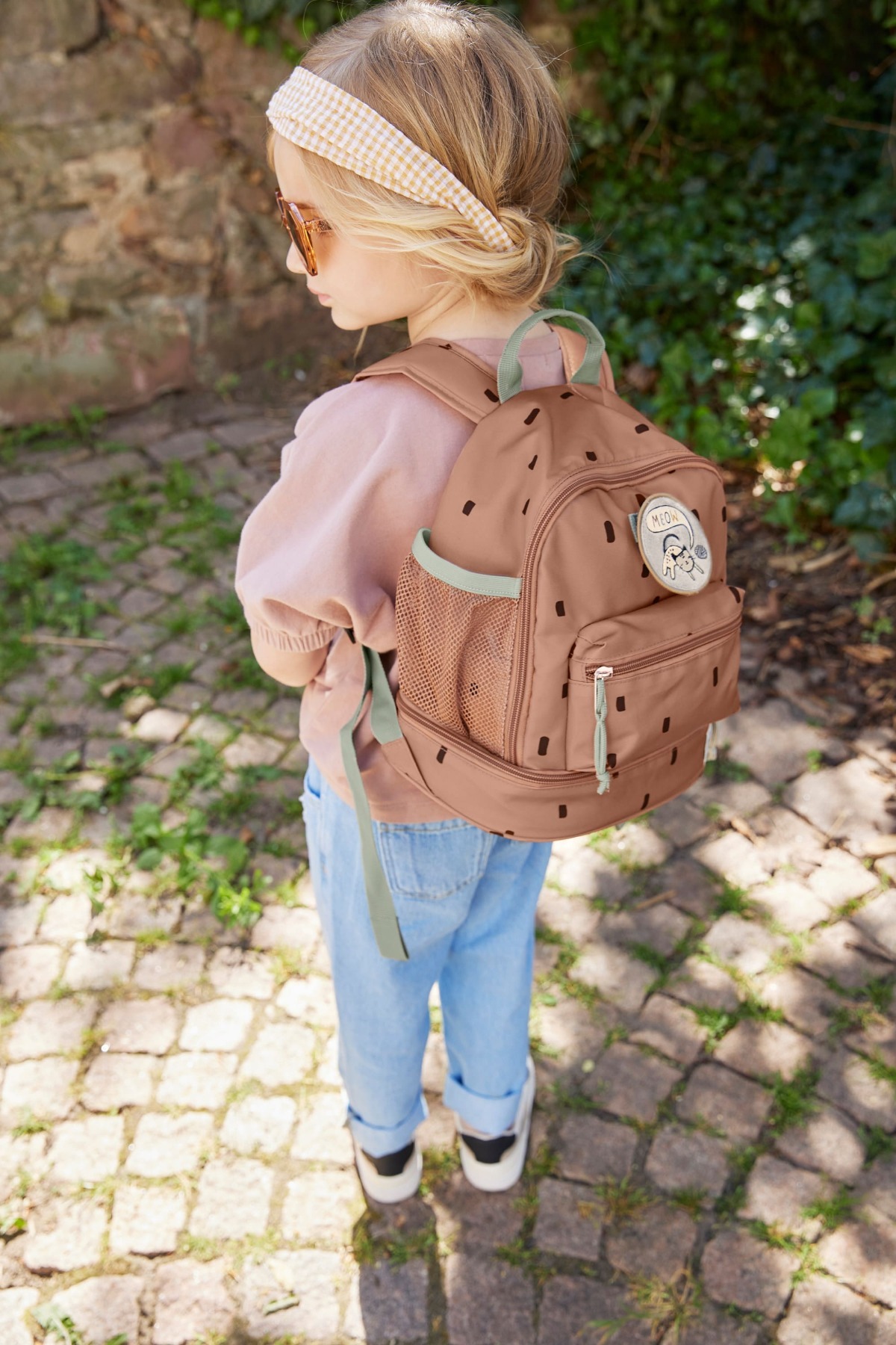 Lässig Kindergartenrucksack - Mini Backpack Happy Prints Karamell 4