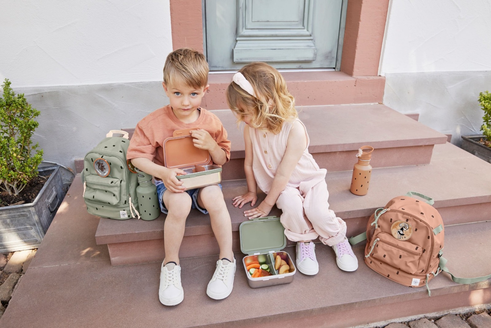 Lässig Kindergartenrucksack - Mini Backpack, Happy Prints Oliv 4