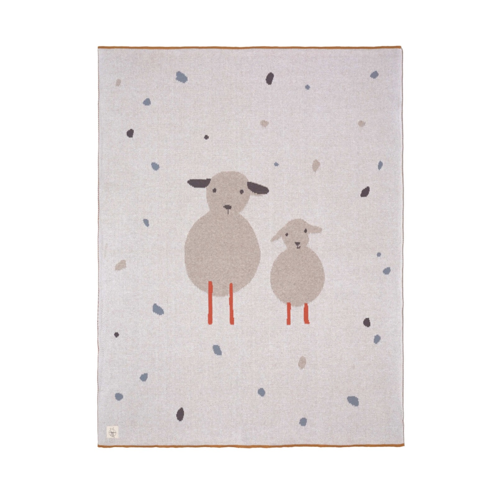 Lässig Babystrickdecke - Knitted Blanket GOTS Tiny Farmer Sheep 3