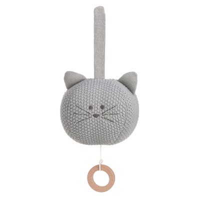 Spieluhr - Knitted Musical Little Chums Cat - Die Baby Spieluhr mit der süßen Little Chums Katze wiegt Kinder in den Schlaf mit der Melodie: Guten Abend gute Nacht Die Aufzieh-Spieluhr aus Bio-Baumwolle ist ein ideales Geschenk zur Geburt oder Taufe und geeignet ab 0 Monaten