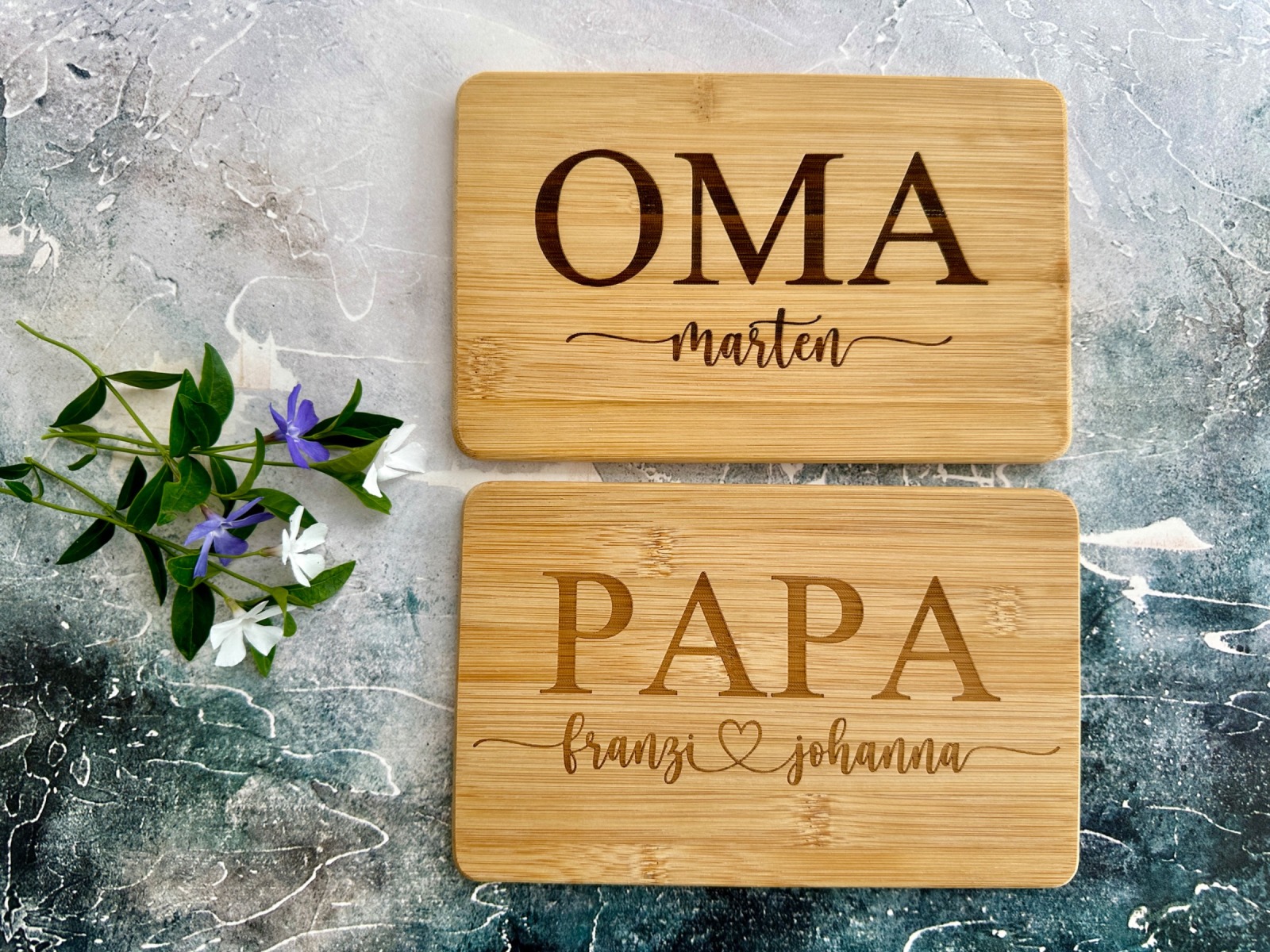 Frühstücksbrett | Schneidebrett Geschenk Oma Opa Mama Papa Name Kinder Enkelkinder 4