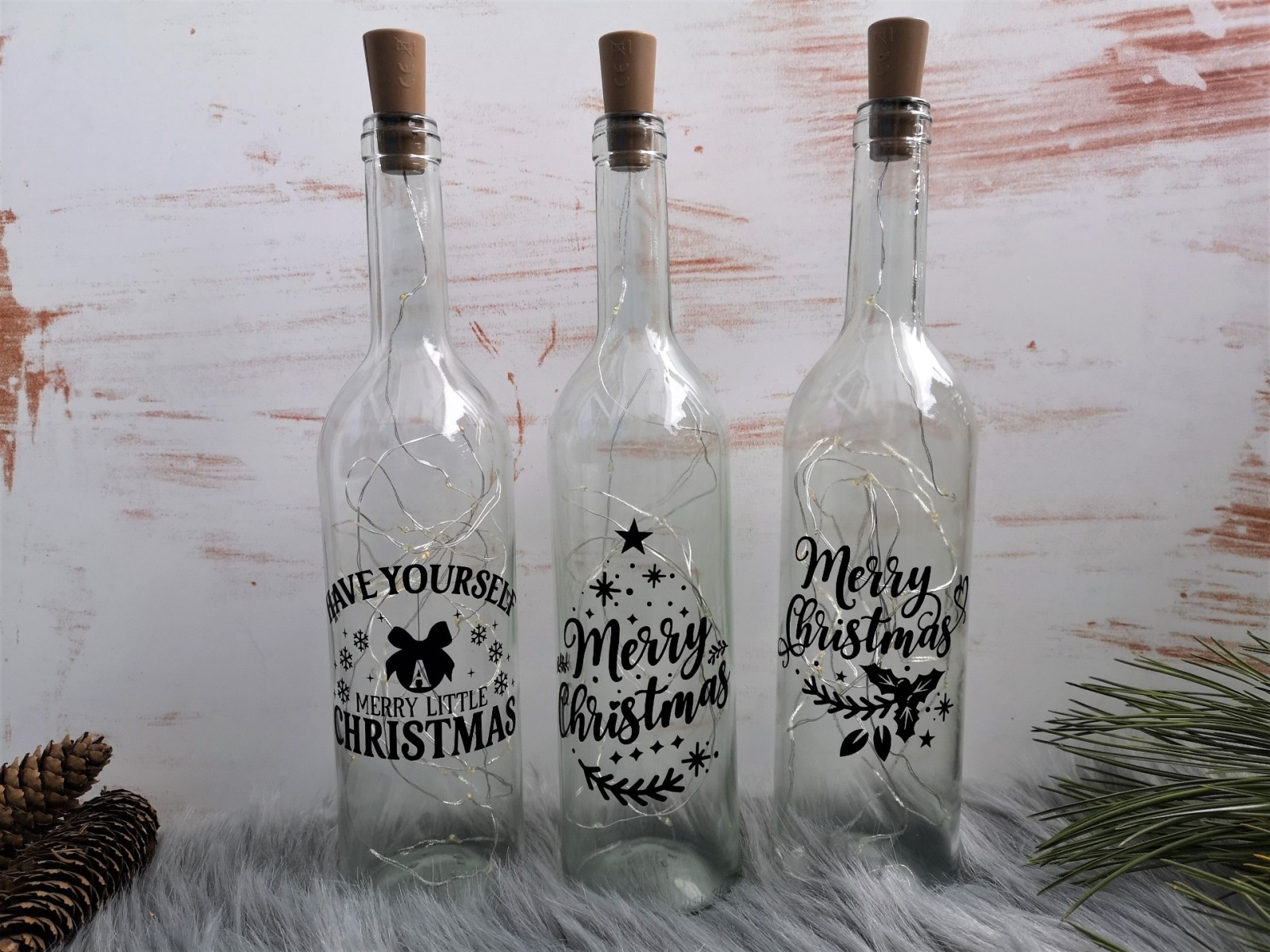 Merry Christmas Leuchtflasche als Weihnachtsgeschenk 3