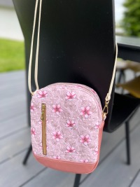 Tasche Pebble / Kirschblüte / Unikat / Rucksack / Slingbag / Bodybag / Crossbag 10